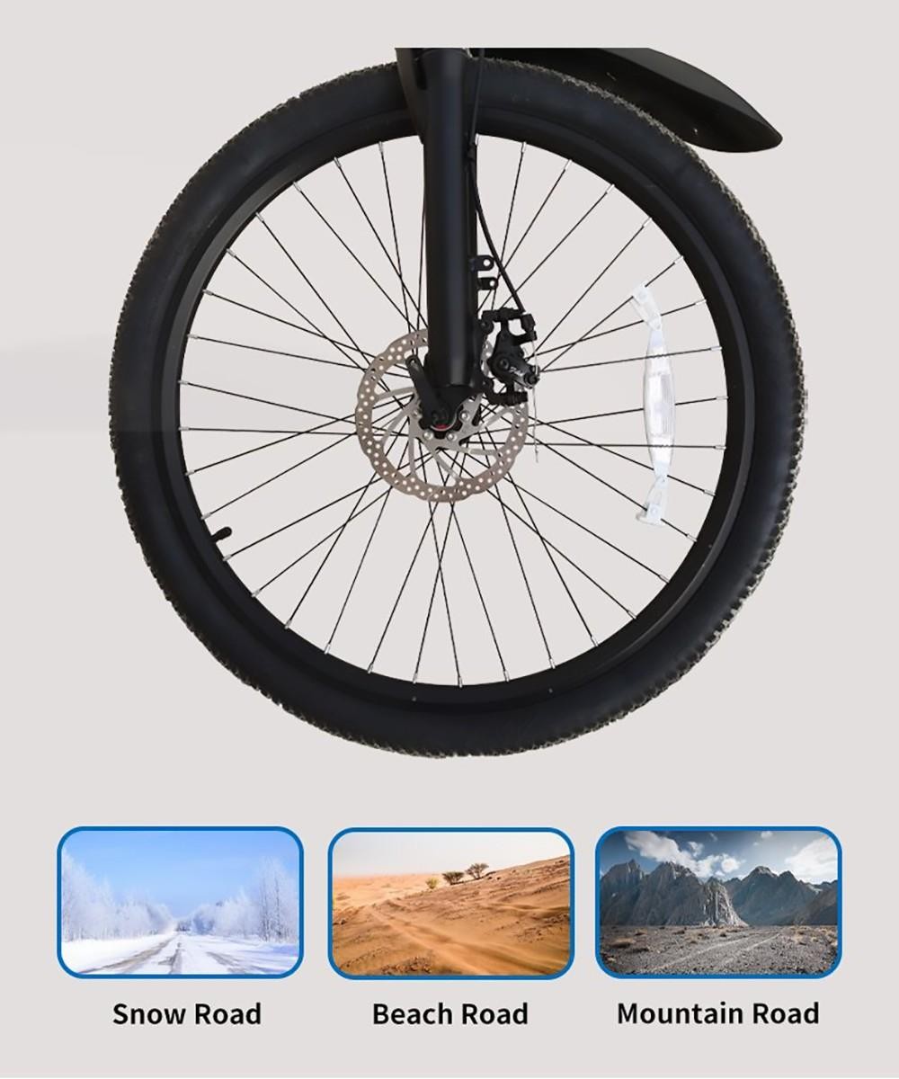 IDOTATA S26 Electric Bike 26 Inch Tire 36V 500W Motor 12.8Ah Battery 36Km/h Max Speed, Shimano 21 Speed Gear, 150kg Load -rockbros-shop IDOTATA S26 36V Electric Bike 518694 6