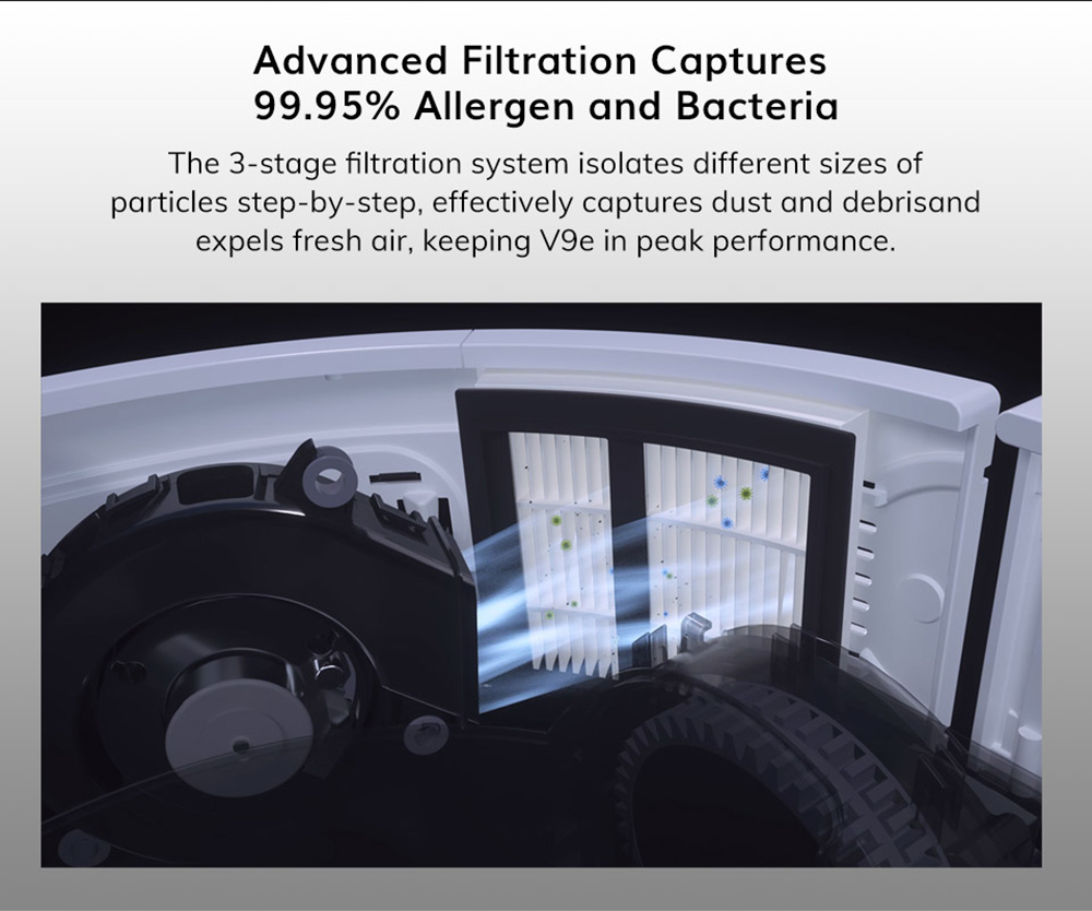 ILIFE V9e Robot Vacuum Cleaner, 4000Pa Suction, 2400mAh Battery, 700ml Dust Tank, APP Control, Alexa Voice Control