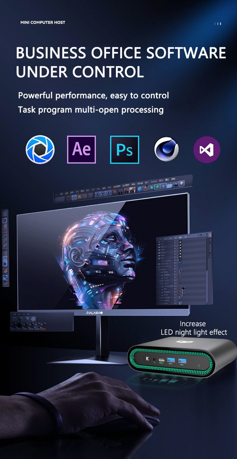 KUU Mingar 3 MINI PC AMD Ryzen 7 3750H Processor Up To 4.0 GHz, 8GB DDR4 512GB SSD, Windows 10, BT5.0, 2.4/5G WiFi -IMOU Sales KUU Mingar 3 MINI PC AMD Ryzen 7 3750H Processor 8 512GB 518805 8