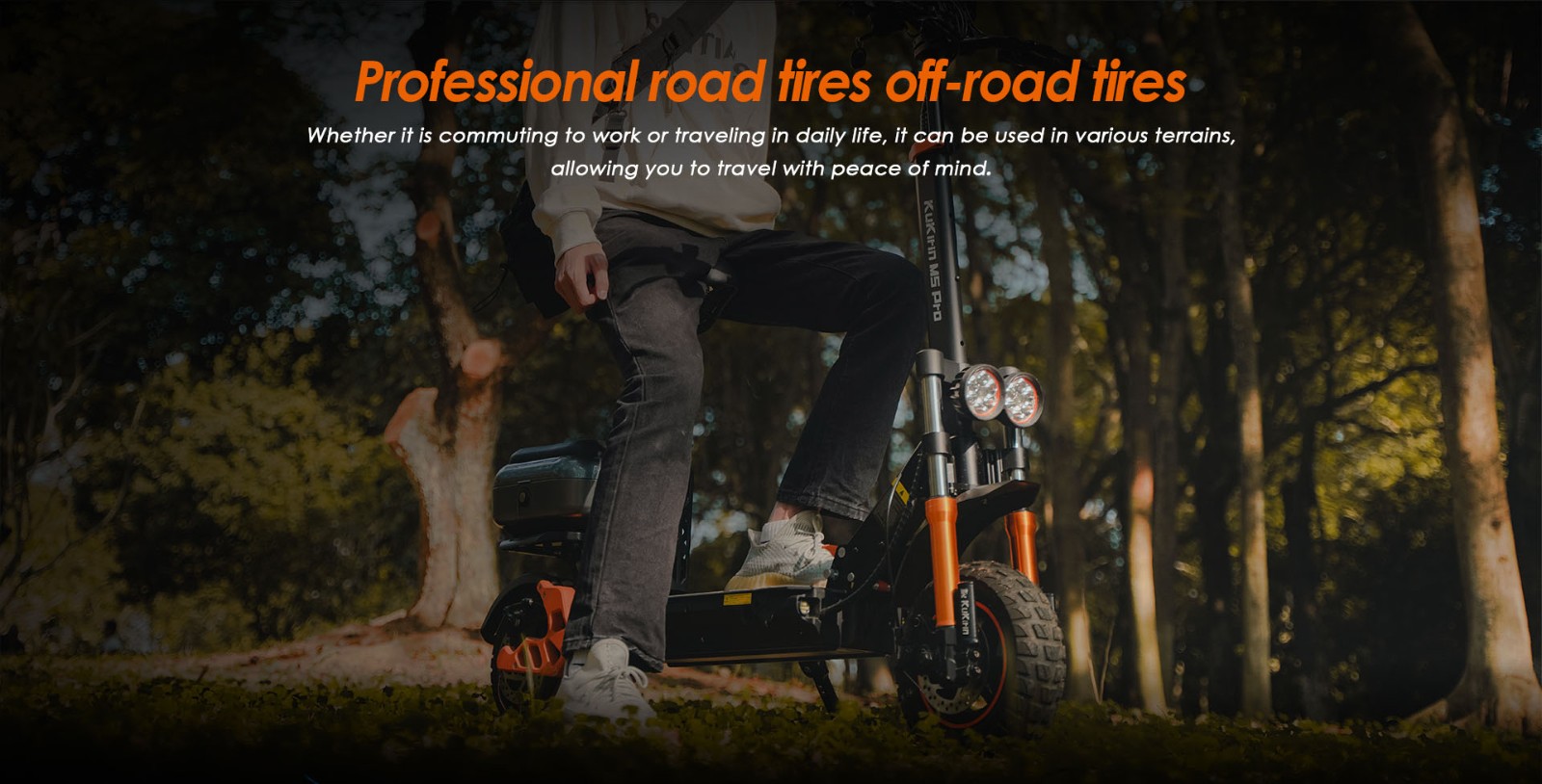 KugooKirin KuKirin M5 Pro Electric Scooter 1000W Motor 52Km/h Max Speed 48V 20Ah Battery With 70KM Range, Dual Disc Brakes, 7 Lights, Multiple Speed Modes 120KG Max Load With Detachable Seat -rockbros-shop KuKirin M5 Pro Electric Scooter 48V 20Ah 1000W With 70km Range 518814 16