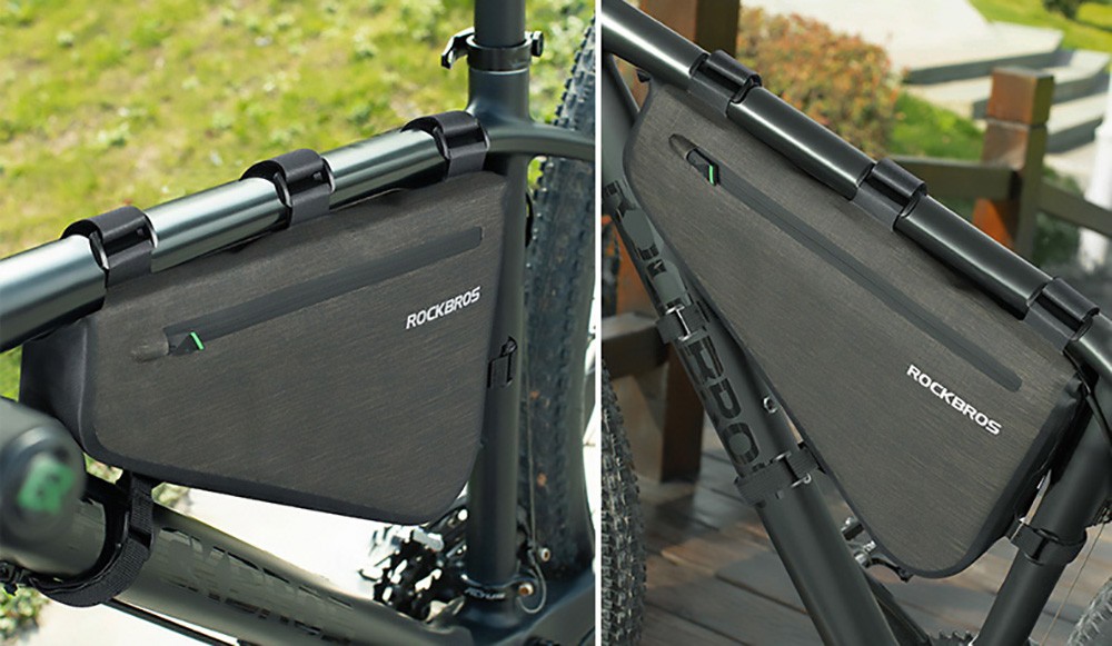 ROCKBROS AS-017 Bicycle Bag Rainproof MTB Road Frame Bag Triangle Pouch Waterproof Caulking Bag - 8L Capacity 17 ROCKBROS AS-017 Bicycle Bag Rainproof MTB Road Frame Bag Triangle Pouch Waterproof Caulking Bag - 8L Capacity -rockbros-shop ROCKBROS AS 017 Bicycle Bag Rainproof MTB Road Frame Bag 8L 518669 11