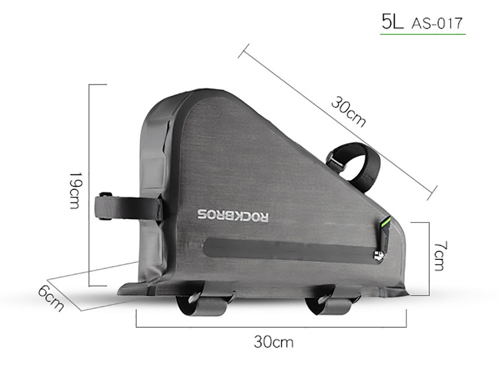 ROCKBROS AS-017 Bicycle Bag Rainproof MTB Road Frame Bag Triangle Pouch Waterproof Caulking Bag - 8L Capacity 19 ROCKBROS AS-017 Bicycle Bag Rainproof MTB Road Frame Bag Triangle Pouch Waterproof Caulking Bag - 8L Capacity -rockbros-shop ROCKBROS AS 017 Bicycle Bag Rainproof MTB Road Frame Bag 8L 518669 13