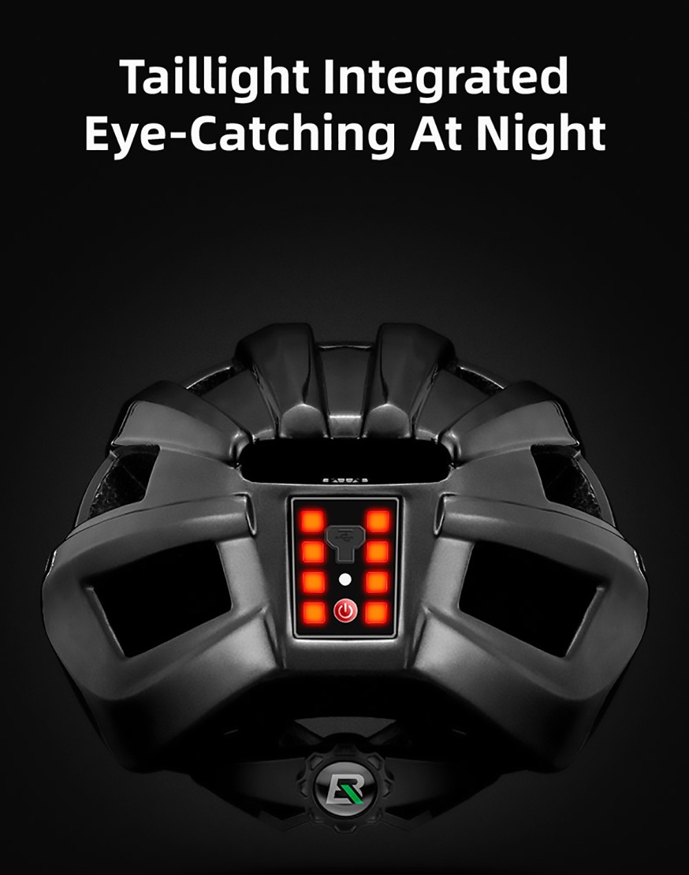 ROCKBROS Bicycle Helmet With Integrated Taillight MTB Road Cycling Helmet - White -rockbros-shop ROCKBROS Bicycle Helmet with Integrated Taillight White 518654 1