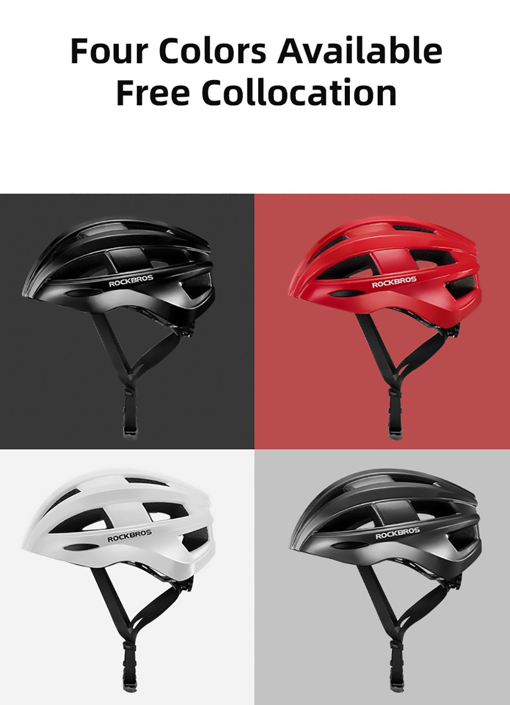 ROCKBROS Bicycle Helmet With Integrated Taillight MTB Road Cycling Helmet - White -rockbros-shop ROCKBROS Bicycle Helmet with Integrated Taillight White 518654 12