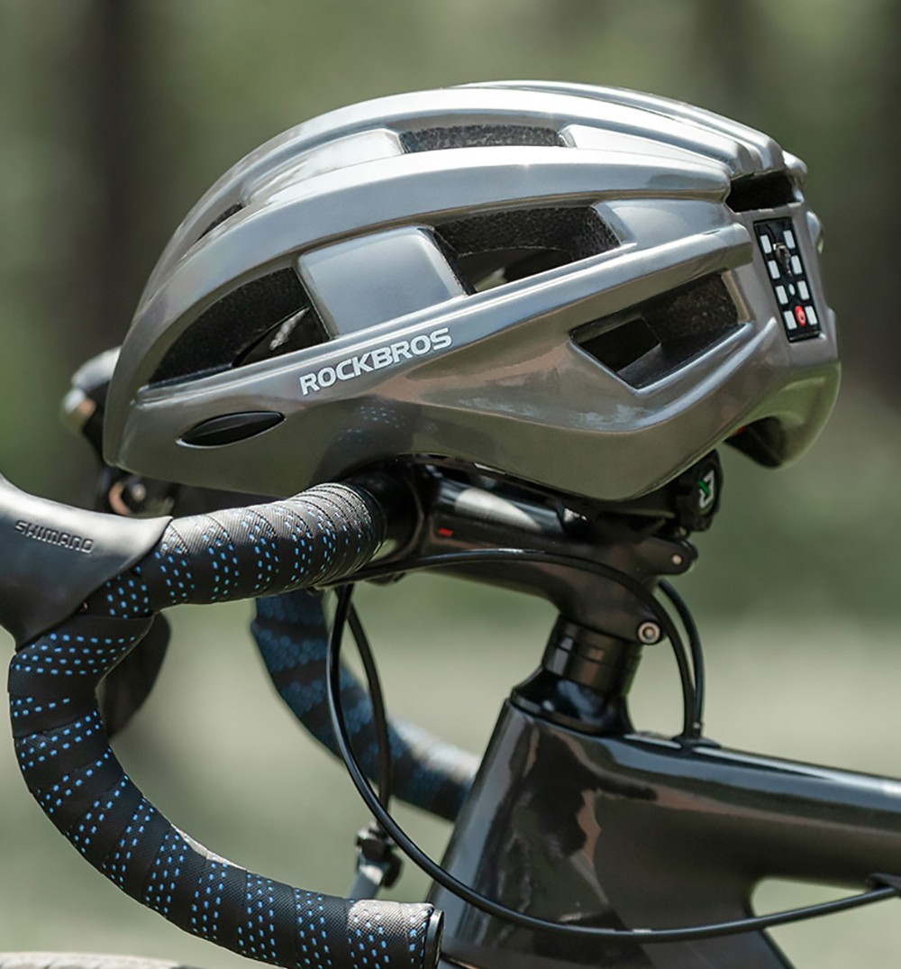 ROCKBROS Bicycle Helmet With Integrated Taillight MTB Road Cycling Helmet - White -rockbros-shop ROCKBROS Bicycle Helmet with Integrated Taillight White 518654 13