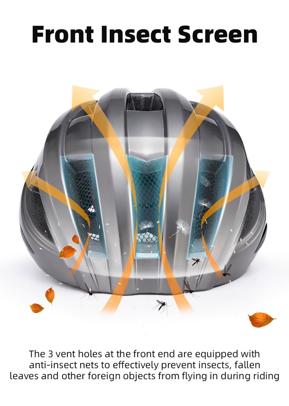 ROCKBROS Bicycle Helmet With Integrated Taillight MTB Road Cycling Helmet - White -rockbros-shop ROCKBROS Bicycle Helmet with Integrated Taillight White 518654 6