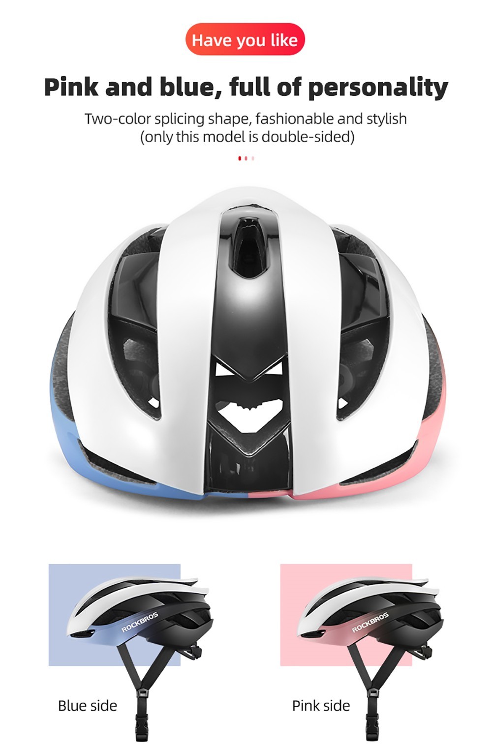 ROCKBROS RB-01 Cycling Helmet Ultralight Road Bike Helmet MTB Scooter Helmet Caps - Blue L 14 ROCKBROS RB-01 Cycling Helmet Ultralight Road Bike Helmet MTB Scooter Helmet Caps - Blue L -rockbros-shop ROCKBROS RB 01 Cycling Helmet Blue L 518659 10