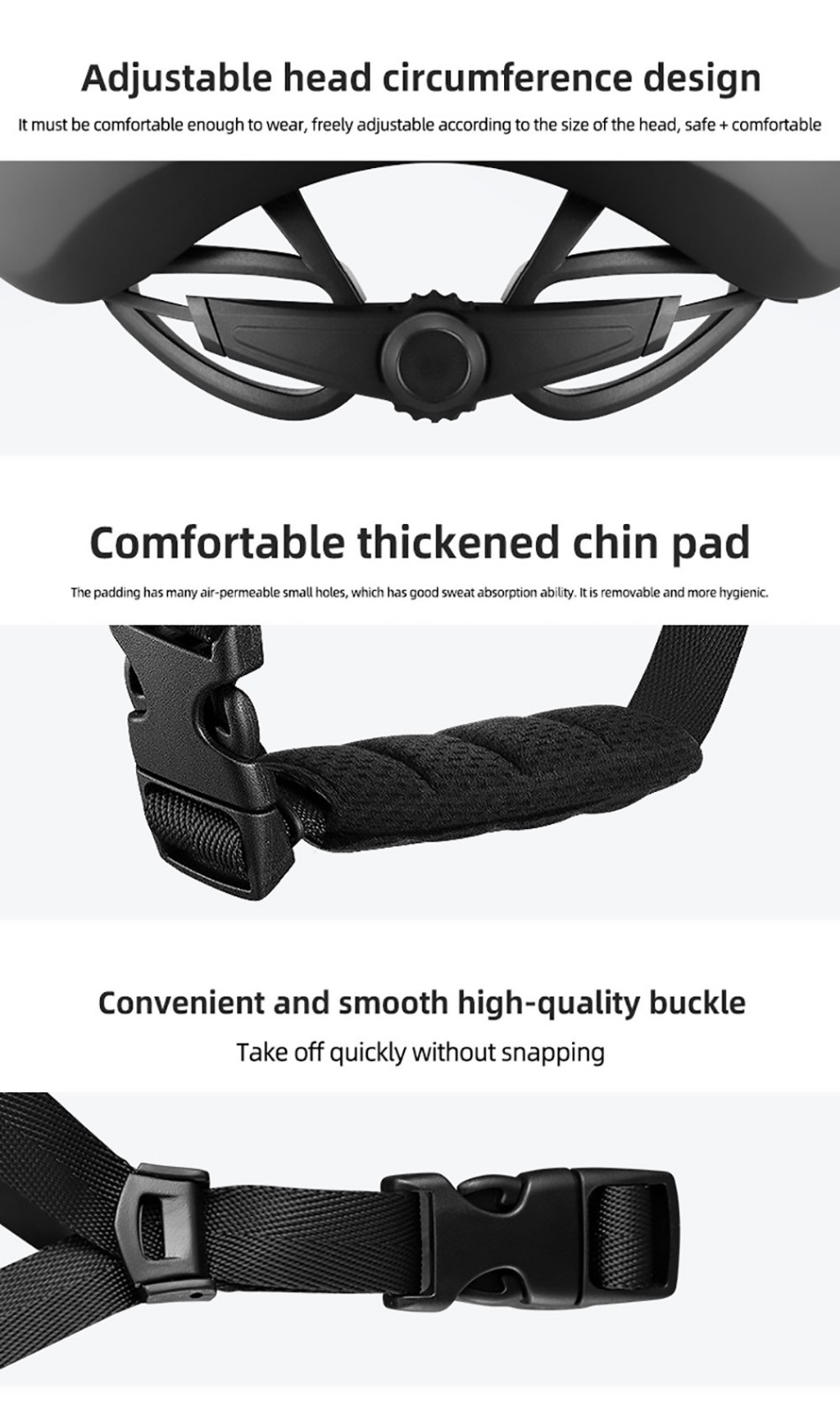 ROCKBROS RB-01 Cycling Helmet Ultralight Road Bike Helmet MTB Scooter Helmet Caps - Blue L 15 ROCKBROS RB-01 Cycling Helmet Ultralight Road Bike Helmet MTB Scooter Helmet Caps - Blue L -rockbros-shop ROCKBROS RB 01 Cycling Helmet Blue L 518659 11