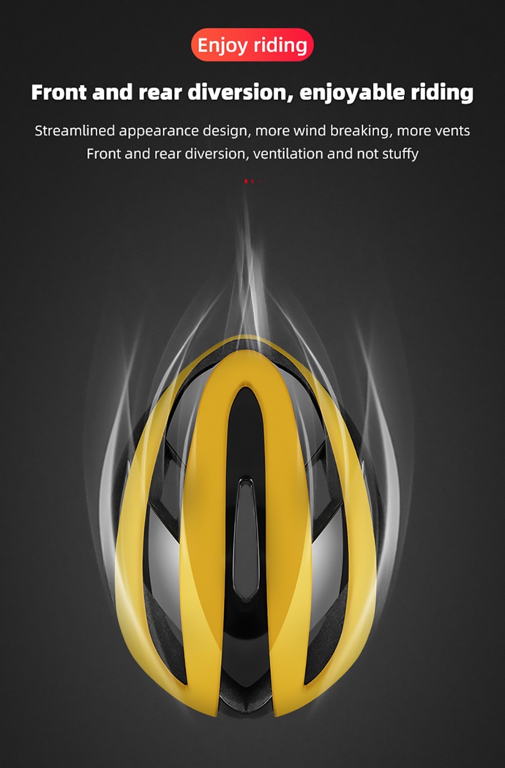 ROCKBROS RB-01 Cycling Helmet Ultralight Road Bike Helmet MTB Scooter Helmet Caps - Yellow L 17 ROCKBROS RB-01 Cycling Helmet Ultralight Road Bike Helmet MTB Scooter Helmet Caps - Yellow L -rockbros-shop ROCKBROS RB 01 Cycling Helmet Yellow L 518661 7