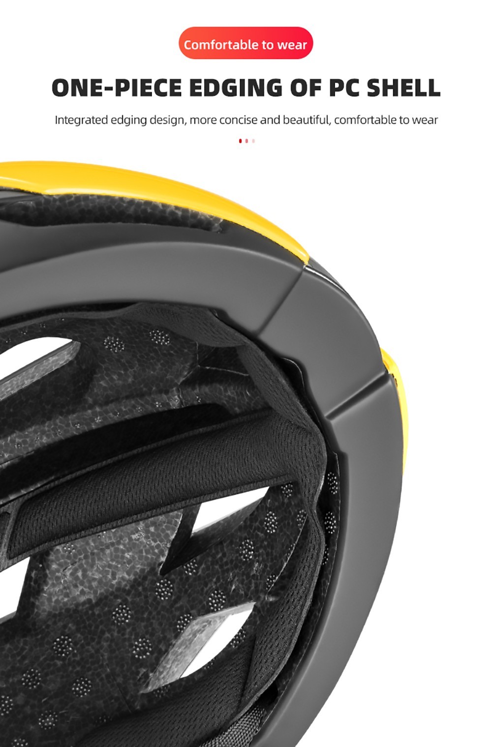 ROCKBROS RB-01 Cycling Helmet Ultralight Road Bike Helmet MTB Scooter Helmet Caps - Yellow L 18 ROCKBROS RB-01 Cycling Helmet Ultralight Road Bike Helmet MTB Scooter Helmet Caps - Yellow L -rockbros-shop ROCKBROS RB 01 Cycling Helmet Yellow L 518661 8