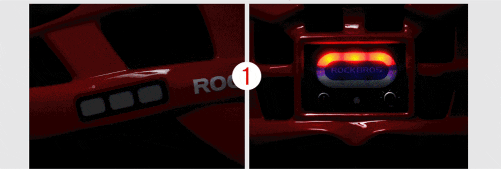 ROCKBROS ZN1001 Light Cycling Helmet Bike Ultralight Helmet Integrally-molded Mountain Road Helmet Unisex 57-62cm - Red