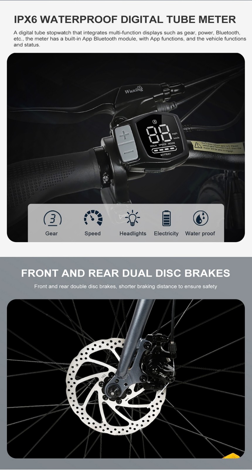 Samebike XWP10 Electric Bike 700*45C KENDA Tires 350W Motor 32Km/h Max Speed 36V 10.4Ah Battery For 40-80KM Range Dual Disc Brakes Shimano 7-Speed Gear App Control - Red 17 Samebike XWP10 Electric Bike 700*45C KENDA Tires 350W Motor 32Km/h Max Speed 36V 10.4Ah Battery For 40-80KM Range Dual Disc Brakes Shimano 7-Speed Gear App Control - Red -rockbros-shop Samebike XWP10 Electric Bike Red 518894 7