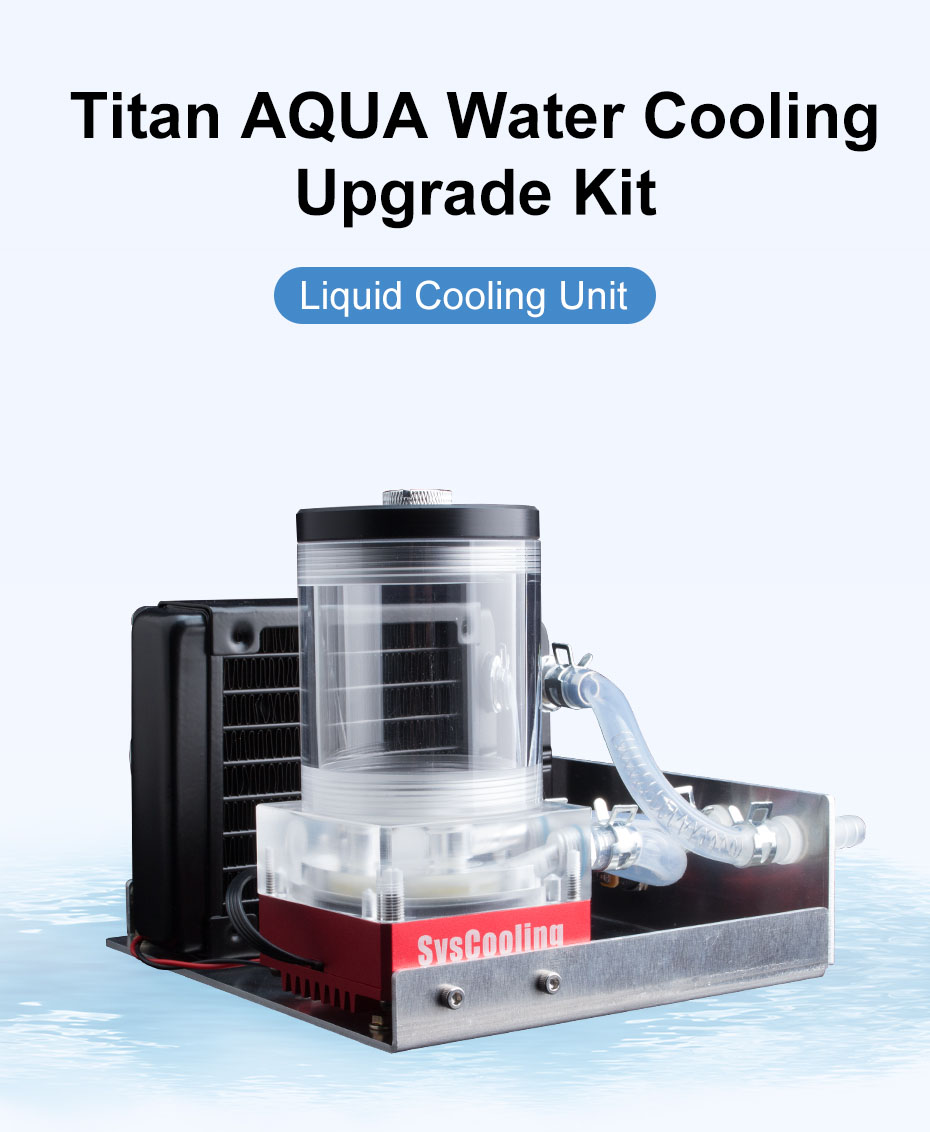 Trianglelab 12V Titan AQUA Water Cooling Kit For Titan Extruder Hotend TEVO 3D Printer -BioloMix Shop Trianglelab 12V Titan AQUA Water Cooling Kit 518774 0