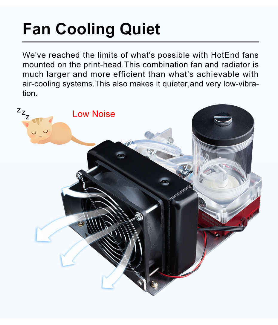 Trianglelab 12V Titan AQUA Water Cooling Kit For Titan Extruder Hotend TEVO 3D Printer -BioloMix Shop Trianglelab 12V Titan AQUA Water Cooling Kit 518774 3