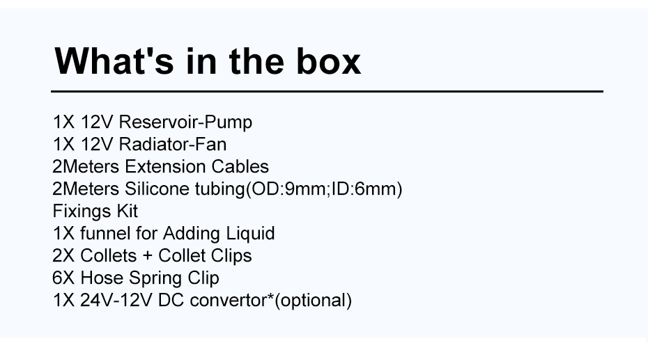 Trianglelab 12V Titan AQUA Water Cooling Kit For Titan Extruder Hotend TEVO 3D Printer -BioloMix Shop Trianglelab 12V Titan AQUA Water Cooling Kit 518774 7