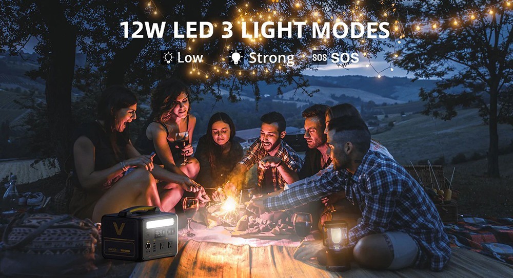 VTOMAN Jump 600 Portable Power Station, 640Wh LiFePO4 Battery Solar Generator, 600W Pure Sine Wave AC Outlets, 9 Ports, 12W LED Light -IMOU Sales VTOMAN Jump 600 640Wh Portable Power Station 518838 5