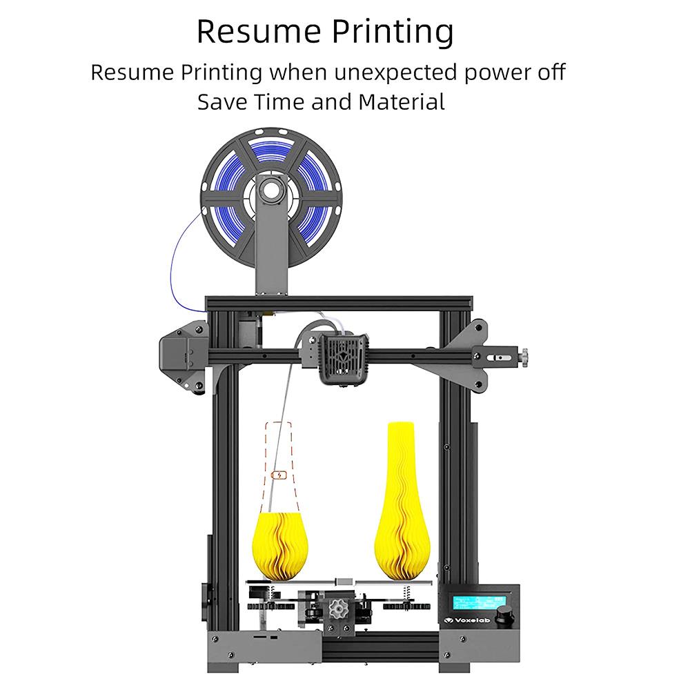 Voxelab Aquila C2 FDM 3D Printer Fast Heating Resuming Printing Color Screen 220x220x250mm