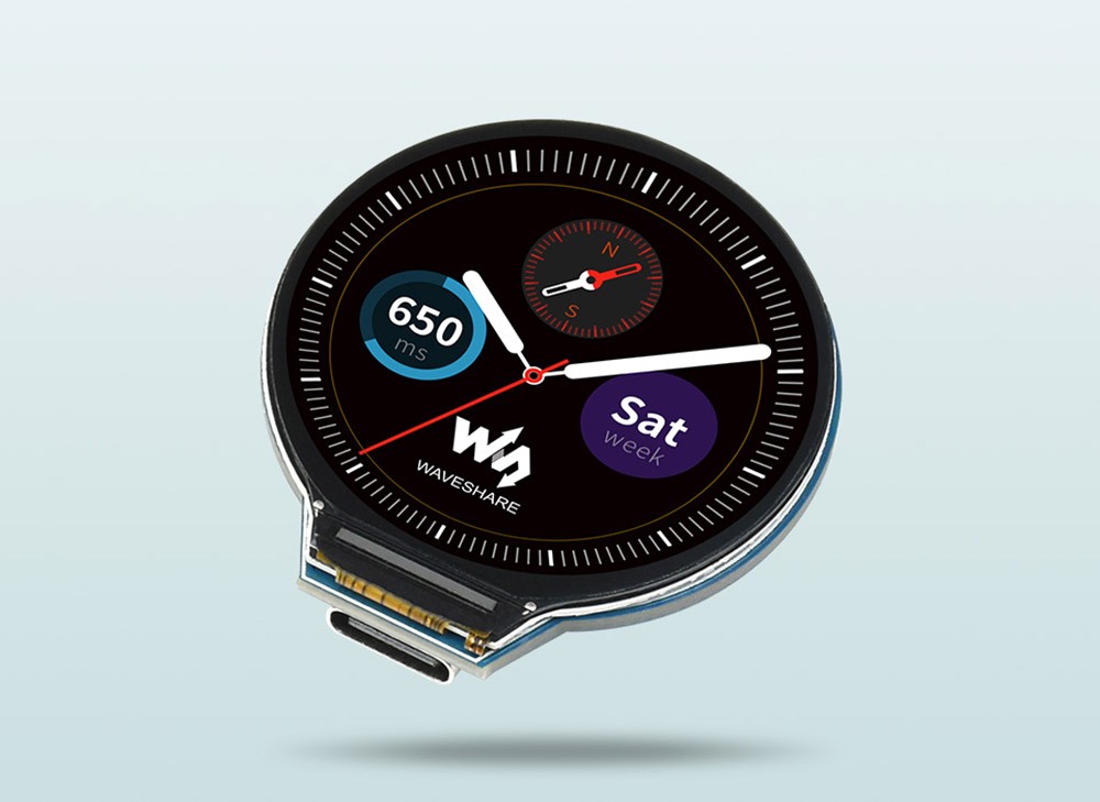 Waveshare RP2040 MCU Board, With 1.28inch Round LCD, Accelerometer And Gyroscope Sensor -Headphones & Earphones shop Waveshare RP2040 MCU Board With 1 28inch Round LCD 518851 0