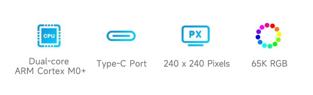 Waveshare RP2040 MCU Board, With 1.28inch Round LCD, Accelerometer And Gyroscope Sensor -Headphones & Earphones shop Waveshare RP2040 MCU Board With 1 28inch Round LCD 518851 1