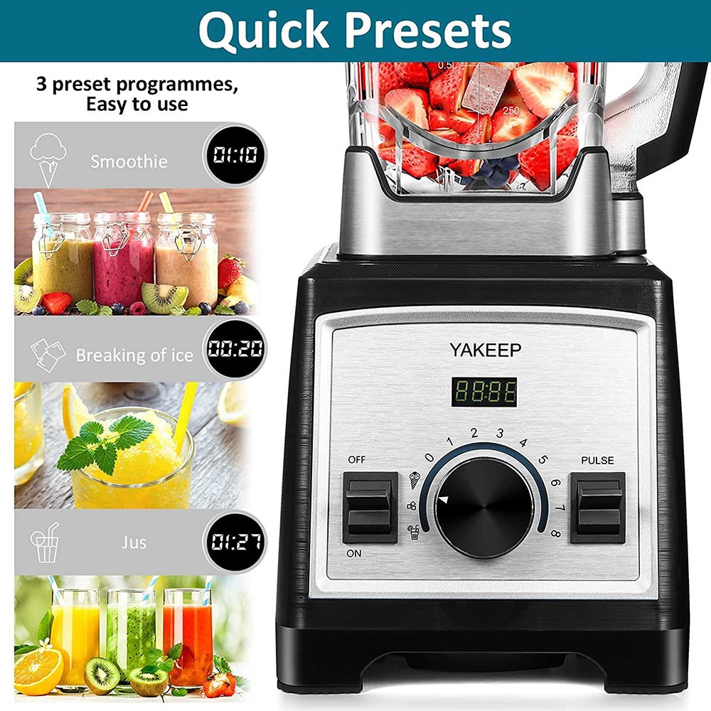 Yakeep 8188 2000W Stand Mixer 2L Smoothie Blender