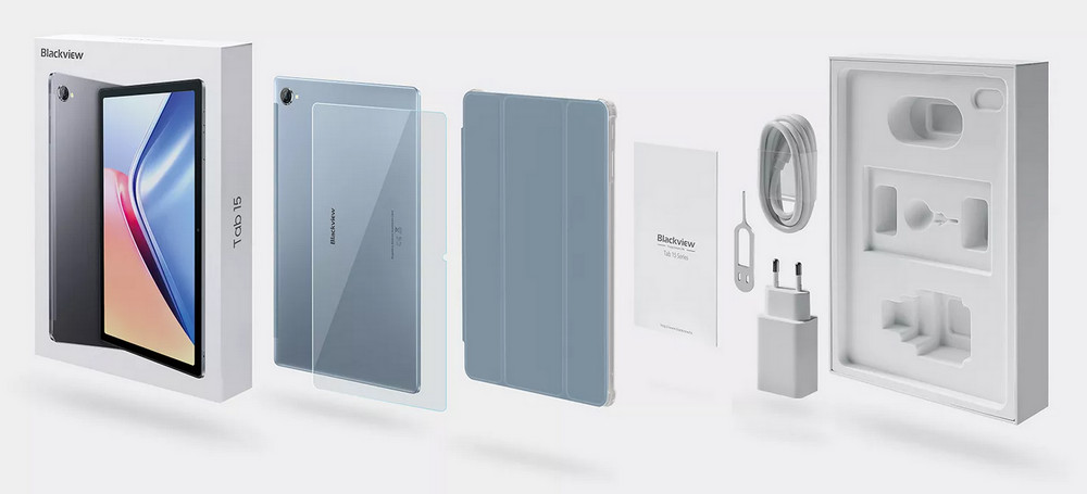 Blackview Tab 15 4G LTE Tablet PC Pad, Unisoc Tiger T610 Octa Core 1.8GHz 8GB RAM 128GB ROM, 10.5-inch 1920x1200 FHD 1080P In-cell Widevine L1 Screen, 13MP+8MP Dual Cameras, 8280mAh Daily Use 12 Hours 18W Fast Charging, Android 12 OS, PC Mode - Grey