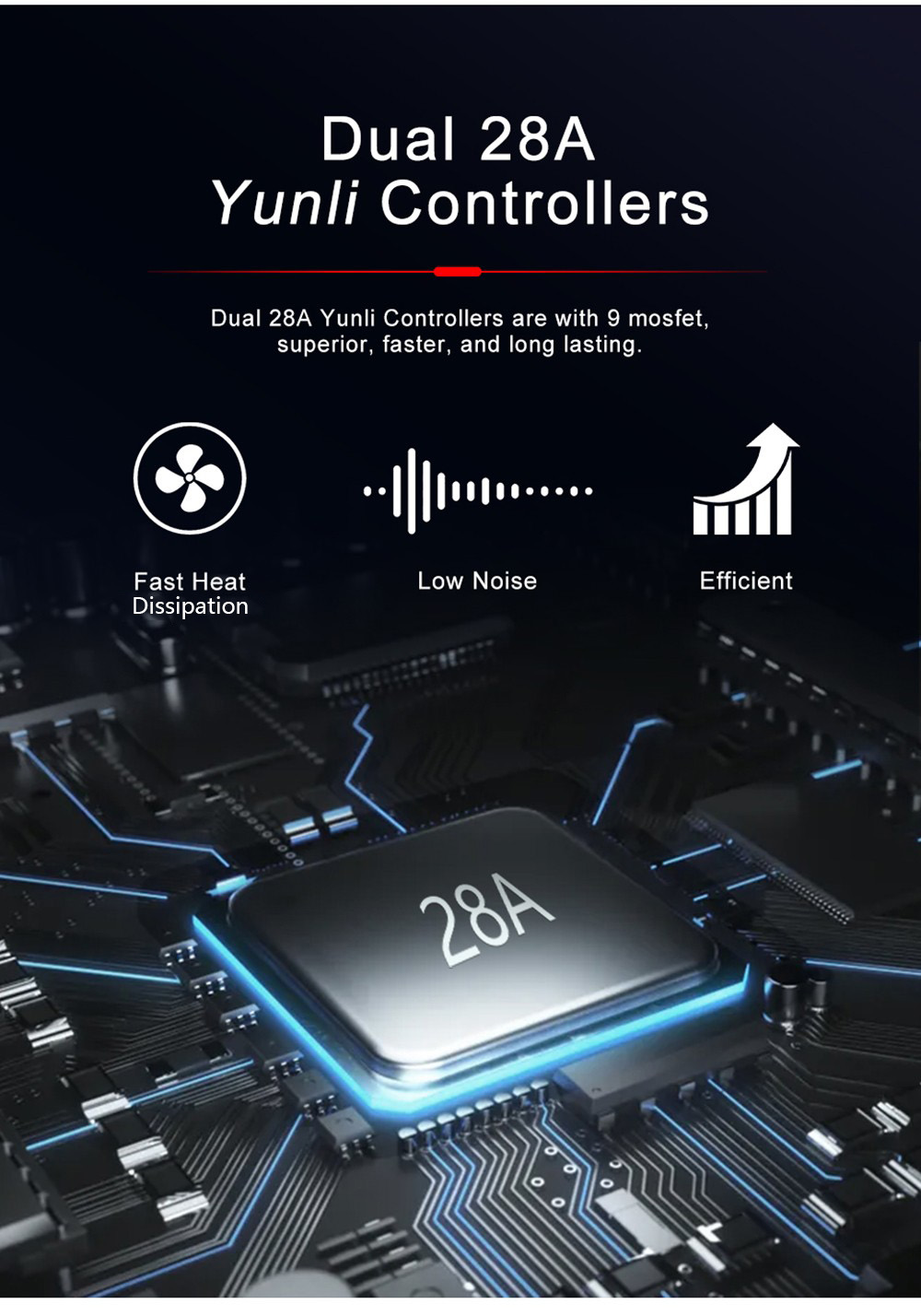 Vicesat VS04 Electric Scooter 10 Inch 2*1000W Motor 52V 24Ah Battery 65Km/h Max Speed 60Km Range 150KG Max Load