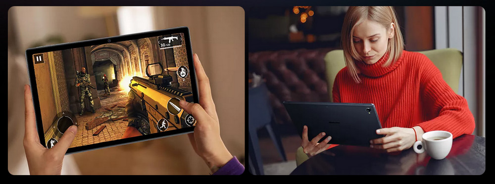 Blackview Tab 15 4G LTE Tablet PC Pad, Unisoc Tiger T610 Octa Core 1.8GHz 8GB RAM 128GB ROM, 10.5-inch 1920x1200 FHD 1080P In-cell Widevine L1 Screen, 13MP+8MP Dual Cameras, 8280mAh Daily Use 12 Hours 18W Fast Charging, Android 12 OS, PC Mode - Grey