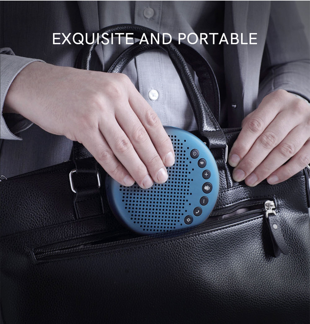 eMeet Luna Lite Computer Speakers with Microphone, Voice AI Noise Cancelling USB Speakerphone, Daisy Chain Conference