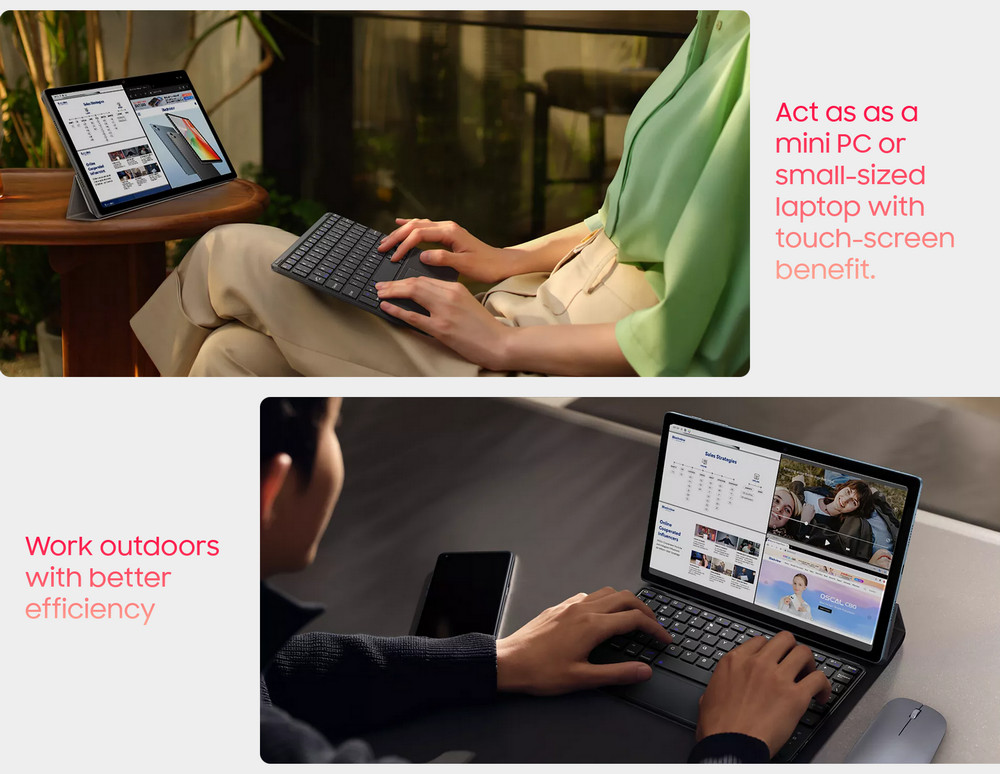 Blackview Tab 15 4G LTE Tablet PC Pad, Unisoc Tiger T610 Octa Core 1.8GHz 8GB RAM 128GB ROM, 10.5-inch 1920x1200 FHD 1080P In-cell Widevine L1 Screen, 13MP+8MP Dual Cameras, 8280mAh Daily Use 12 Hours 18W Fast Charging, Android 12 OS, PC Mode - Grey