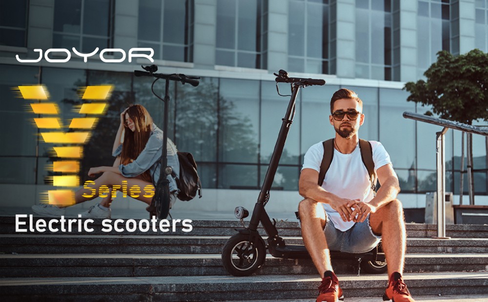 JOYOR Y1 Electric Scooter 36V 8Ah Battery, 400W Motor 35km/h Max Speed With Seat Black -rockbros-shop 1c9d1ade 51c3 4633 9e99 bc3ae0058c75