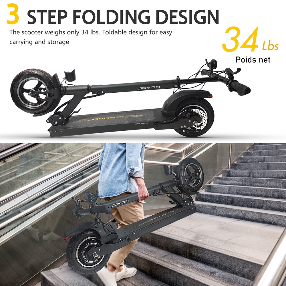 JOYOR Y1 Electric Scooter 10 Inch Tires 36V 8Ah Battery 400W Motor 35Km/h Max Speed 120KG Load With Seat Black 21 JOYOR Y1 Electric Scooter 10 Inch Tires 36V 8Ah Battery 400W Motor 35Km/h Max Speed 120KG Load With Seat Black -rockbros-shop 23f184f5 d64e 4634 b675 880966e8b6b0