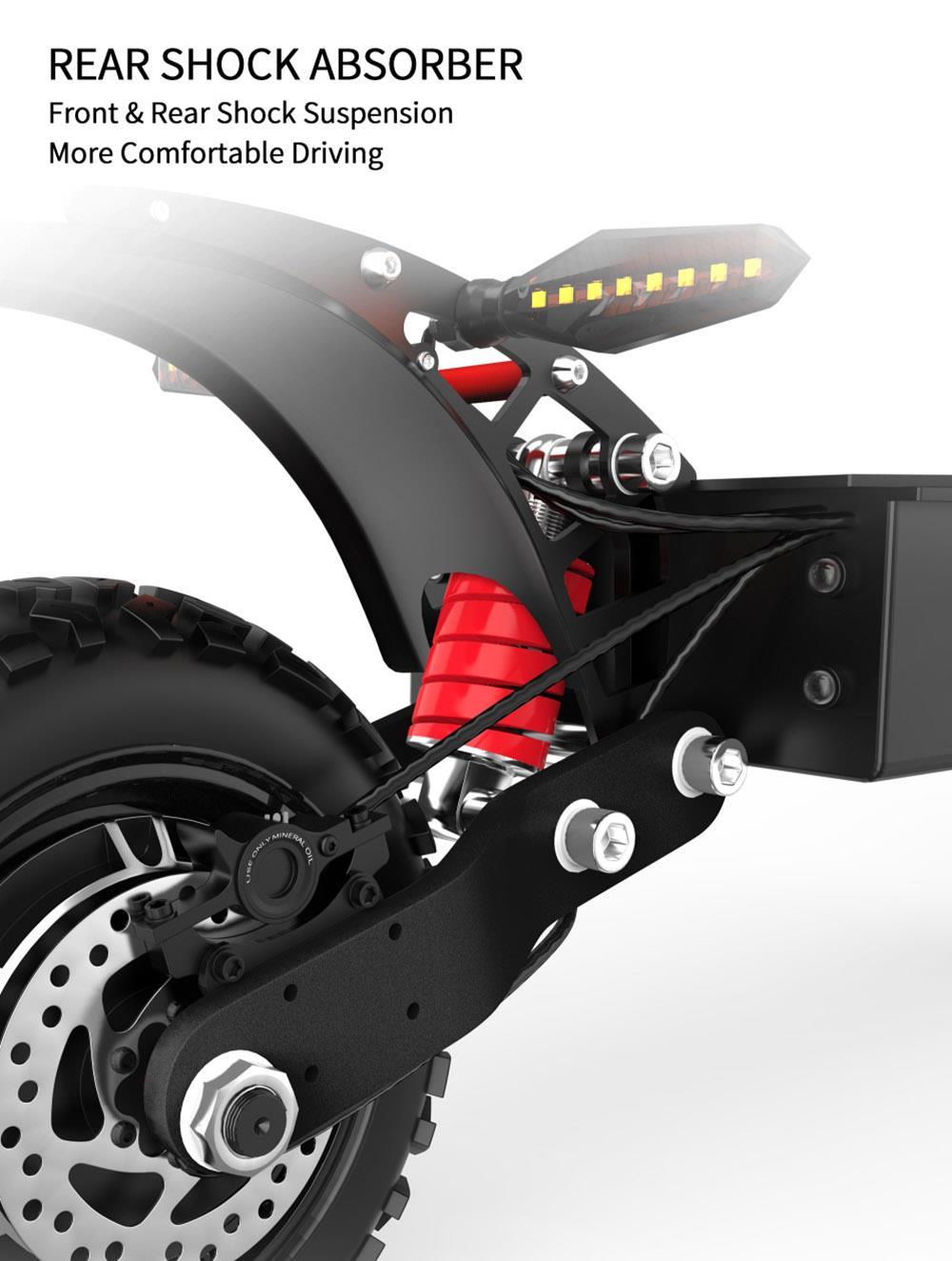 DUOTTS D88 Electric Scooter 11 Inch Off-Road Tires 2800W*2 Dual Motor 85Km/h Max Speed 60V 38Ah Battery For 100KM Range 150KG Load Double Absorbers With Seat -rockbros-shop 6f23cd65 342a 4a19 ba0c 405c63b3c5ed