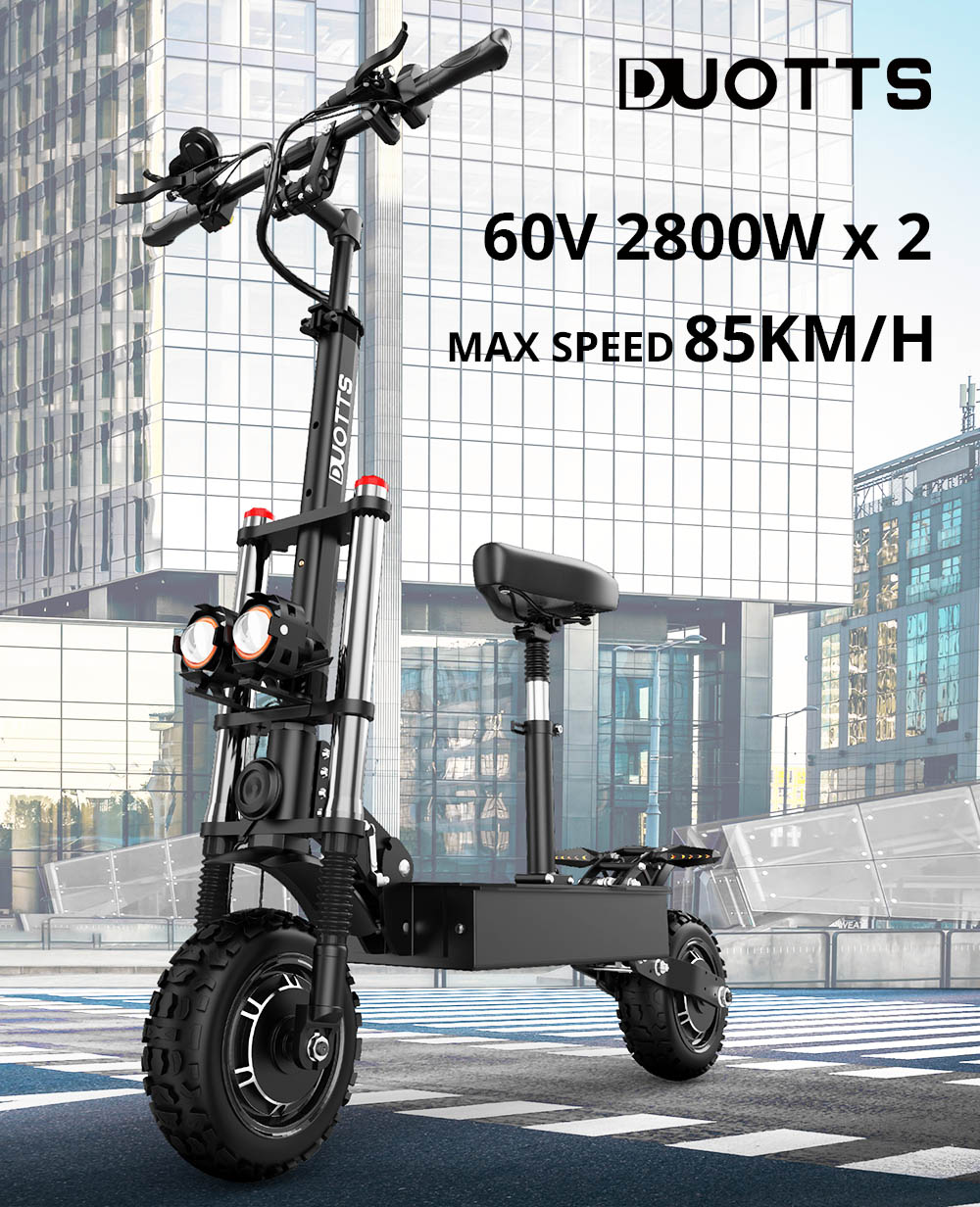 DUOTTS D88 Electric Scooter 11 Inch Off-Road Tires 2800W*2 Dual Motor 85Km/h Max Speed 60V 38Ah Battery For 100KM Range 150KG Load Double Absorbers With Seat 14 DUOTTS D88 Electric Scooter 11 Inch Off-Road Tires 2800W*2 Dual Motor 85Km/h Max Speed 60V 38Ah Battery For 100KM Range 150KG Load Double Absorbers With Seat -rockbros-shop 81cd5d5f d404 45a4 ad6a 03e490ad96a8