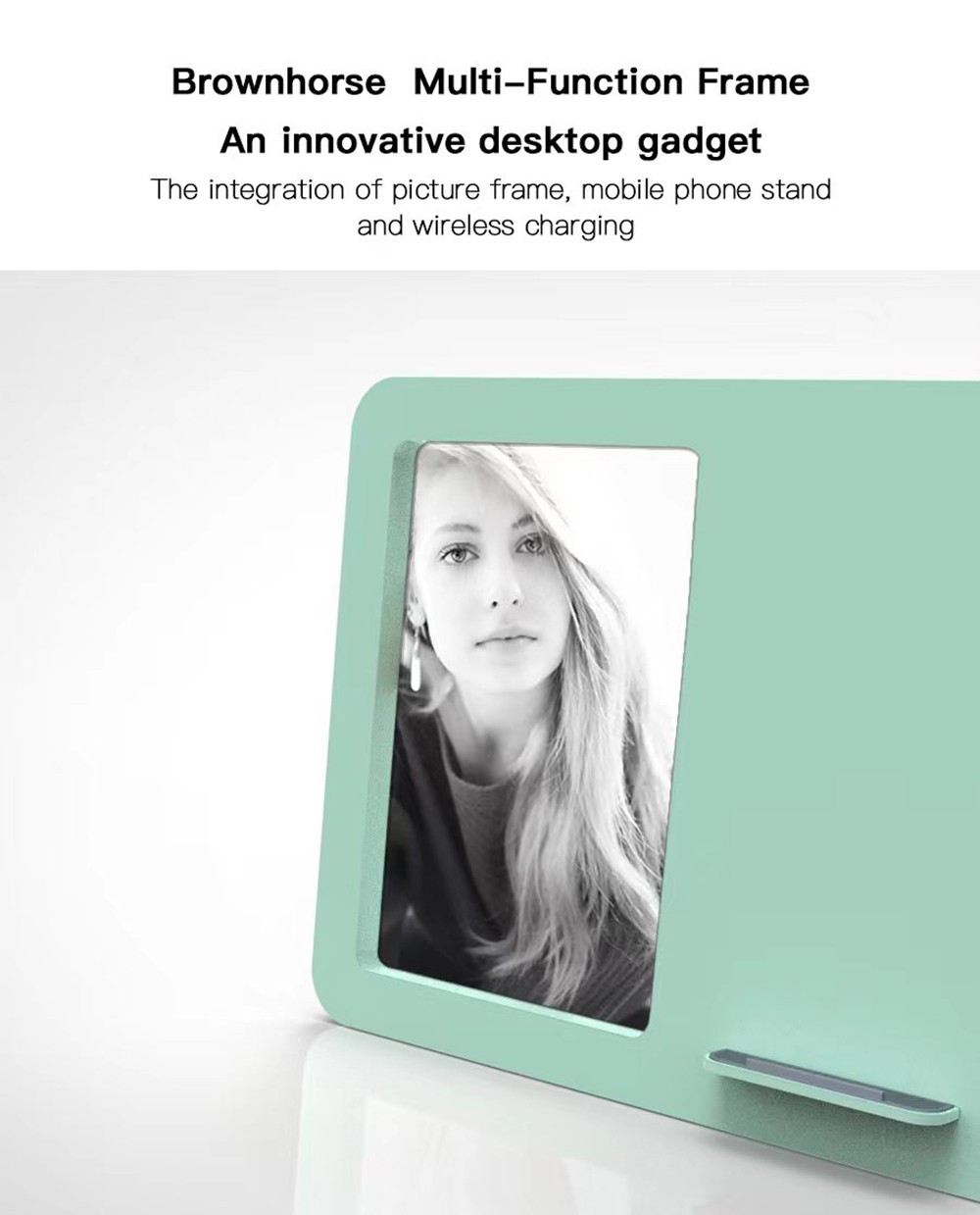Brownhorse BHP100 Multifunctional Photo Frame, Mobile Phone Bracket, Wireless Charging - Purple 6 Brownhorse BHP100 Multifunctional Photo Frame, Mobile Phone Bracket, Wireless Charging - Purple -Deals Accessories Store Brownhorse BHP100 Multifunctional Photo Frame Purple 519048 0