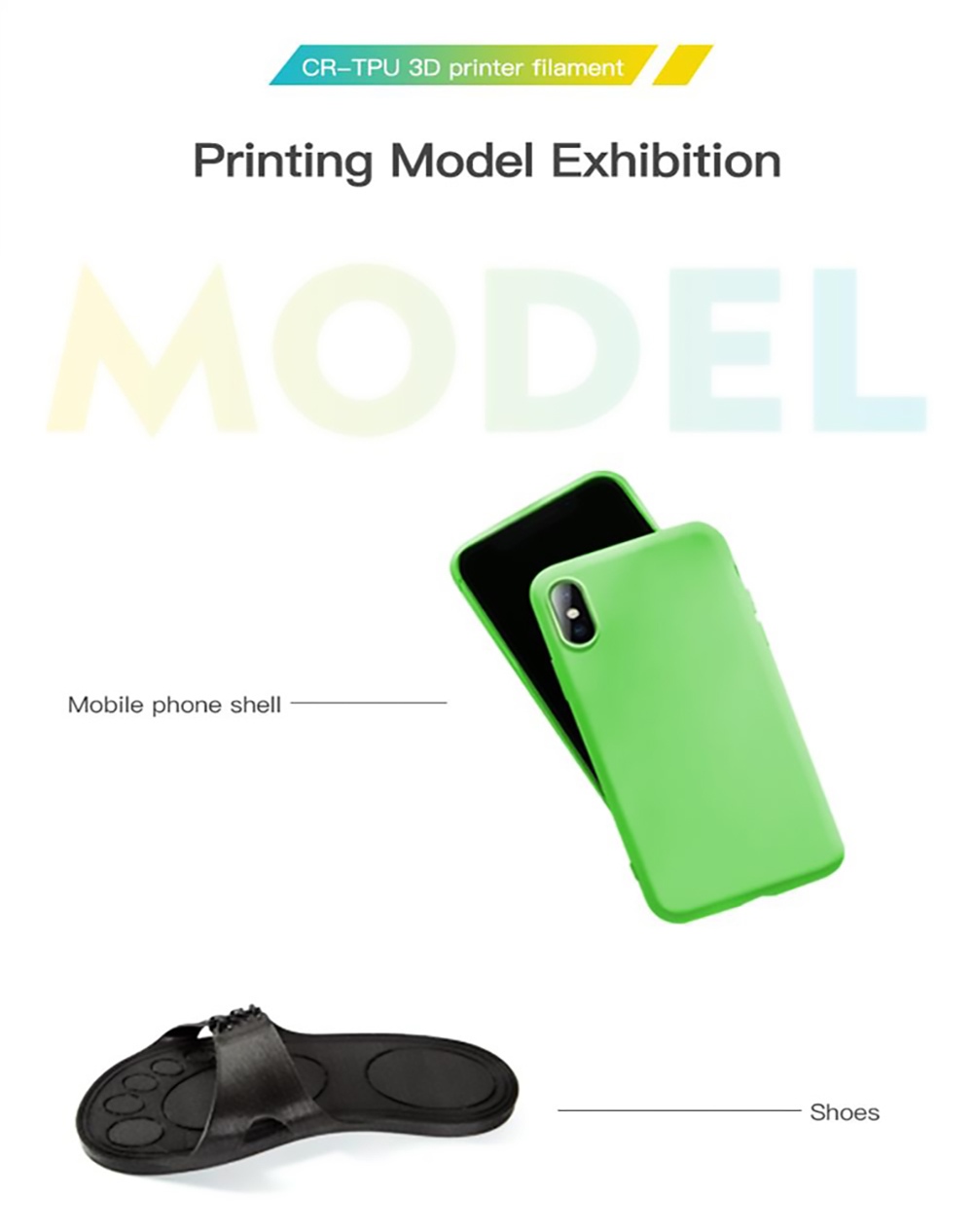 Creality CR 1.75mm TPU 3D Printing Filament 1KG White -BioloMix Shop Creality CR TPU 1 75mm 3D Printing Filament 519137 2