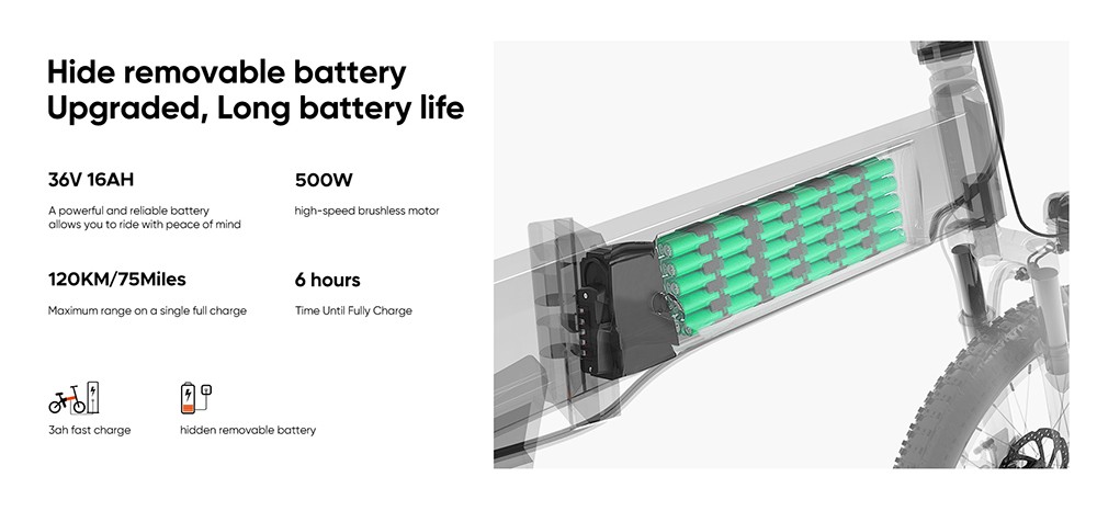 ENGWE C20 Pro Folding Electric Bicycle 20*3.0 Inch Fat Tires 500W Brushless Motor 36V 16Ah Battery 25Km/h Max Speed 120KM Range 150KG Max Load Dual Disc Brakes Shimano 7-Speed Gear- Gray 17 ENGWE C20 Pro Folding Electric Bicycle 20*3.0 Inch Fat Tires 500W Brushless Motor 36V 16Ah Battery 25Km/h Max Speed 120KM Range 150KG Max Load Dual Disc Brakes Shimano 7-Speed Gear- Gray -rockbros-shop ENGWE C20 Pro Folding Electric Bicycle 36V 16Ah Battery Grey 519015 3