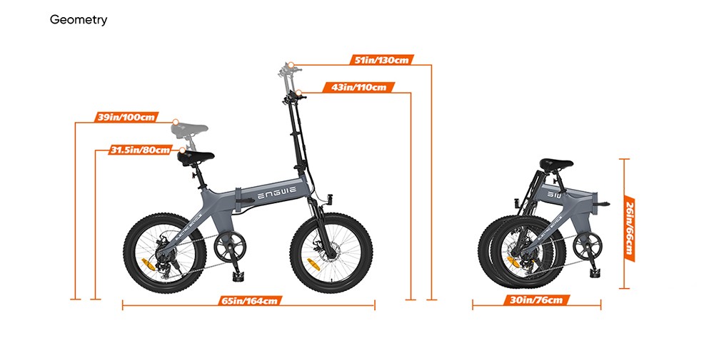 ENGWE C20 Pro Folding Electric Bicycle 20*3.0 Inch Fat Tires 500W Brushless Motor 36V 16Ah Battery 25Km/h Max Speed 120KM Range 150KG Max Load Dual Disc Brakes Shimano 7-Speed Gear- Gray 22 ENGWE C20 Pro Folding Electric Bicycle 20*3.0 Inch Fat Tires 500W Brushless Motor 36V 16Ah Battery 25Km/h Max Speed 120KM Range 150KG Max Load Dual Disc Brakes Shimano 7-Speed Gear- Gray -rockbros-shop ENGWE C20 Pro Folding Electric Bicycle 36V 16Ah Battery Grey 519015 8