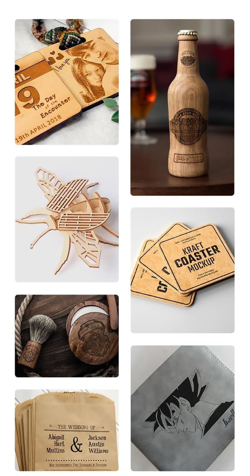 MR CARVE C1 Folding Laser Engraver, 10W Laser Power, Auto Focus, 0.05mm Engraving Accuracy, 600mm/s, 80*80mm, Wireless App Connection - UK Plug -BioloMix Shop MR CARVE C1 Folding Laser Engraver UK Plug 518923 21