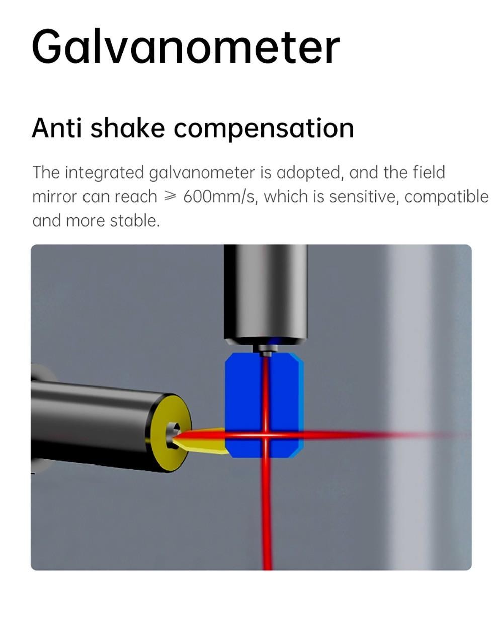 MR CARVE C1 Folding Laser Engraver, 10W Laser Power, Auto Focus, 0.05mm Engraving Accuracy, 600mm/s, 80*80mm, Wireless App Connection - UK Plug -BioloMix Shop MR CARVE C1 Folding Laser Engraver UK Plug 518923 5