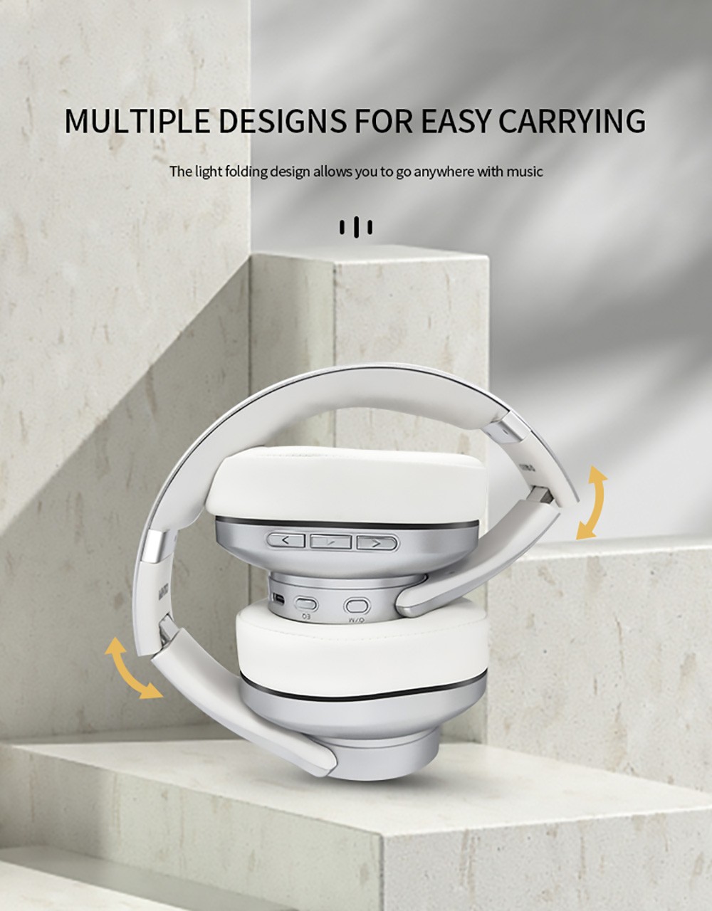 SODO MH10 2-in-1 Wireless Bluetooth On-Ear Headphone & Speaker, Built-in 3-EQ Foldable Headset With Mic - Black 19 SODO MH10 2-in-1 Wireless Bluetooth On-Ear Headphone & Speaker, Built-in 3-EQ Foldable Headset With Mic - Black -Headphones & Earphones shop SODO MH10 2 in 1 Wireless Bluetooth On Ear Headphone Speaker Black 518973 5