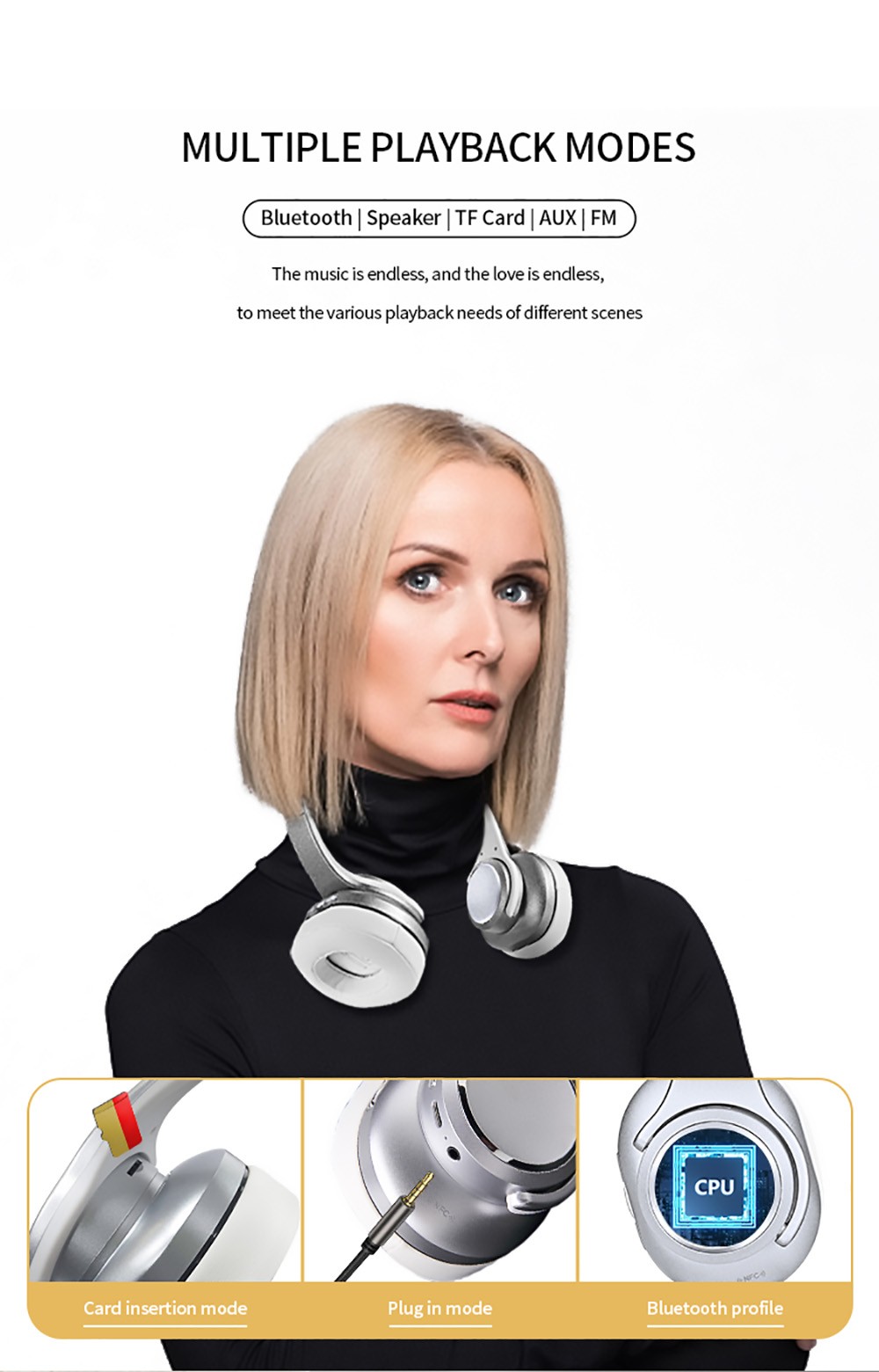 SODO MH10 2-in-1 Wireless Bluetooth On-Ear Headphone & Speaker, Built-in 3-EQ Foldable Headset With Mic - Rose Gold 18 SODO MH10 2-in-1 Wireless Bluetooth On-Ear Headphone & Speaker, Built-in 3-EQ Foldable Headset With Mic - Rose Gold -Headphones & Earphones shop SODO MH10 2 in 1 Wireless Bluetooth On Ear Headphone Speaker Rose 518974 4