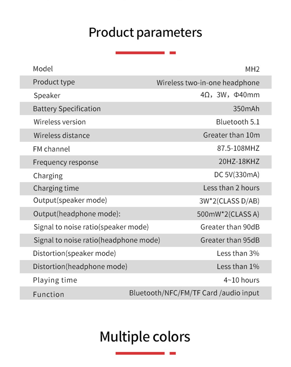 SODO MH2 Wireless Bluetooth Headset, Headphone & Speaker Modes, Support TF Card, FM - Red 22 SODO MH2 Wireless Bluetooth Headset, Headphone & Speaker Modes, Support TF Card, FM - Red -Headphones & Earphones shop SODO MH2 Wireless Bluetooth Headset Red 518963 8