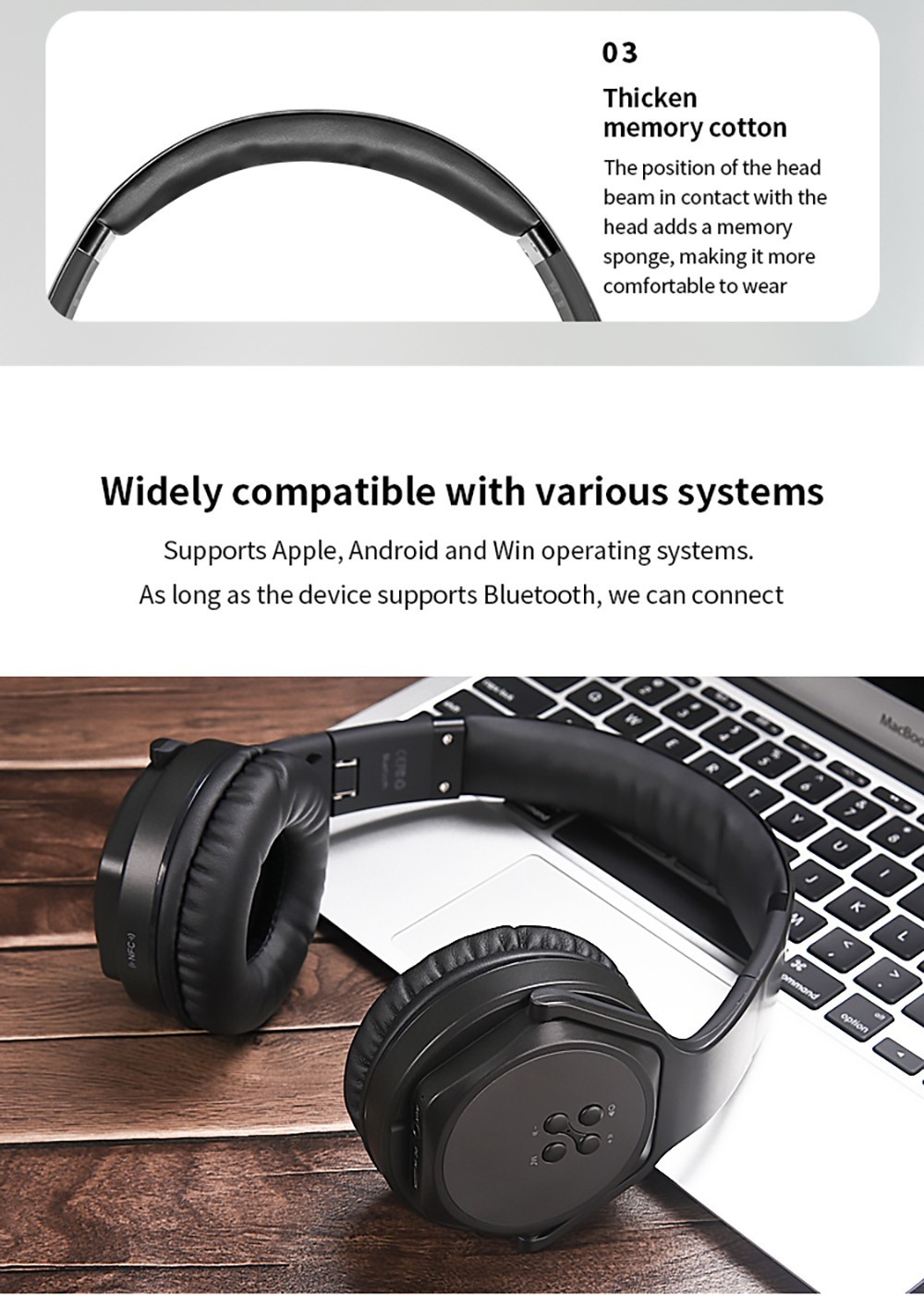 SODO MH3 2-in-1 Wireless Bluetooth On-Ear Headphone And Twist Out Bluetooth Speaker, Bluetooth 5.1 Support TF Card - Rose Gold 18 SODO MH3 2-in-1 Wireless Bluetooth On-Ear Headphone And Twist Out Bluetooth Speaker, Bluetooth 5.1 Support TF Card - Rose Gold -Headphones & Earphones shop SODO MH3 2 in 1 Wireless Bluetooth On Ear Headphone Rose Gold 518969 4