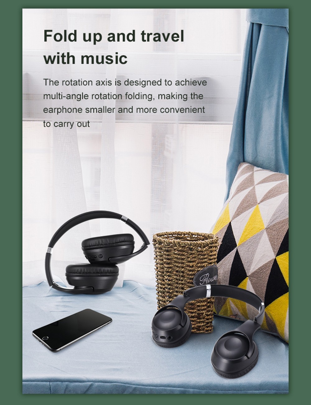 SODO SD-1010 Wireless Bluetooth Headphone BT 5.1, Heavy Bass, Up To 8H Play Time - Blue 13 SODO SD-1010 Wireless Bluetooth Headphone BT 5.1, Heavy Bass, Up To 8H Play Time - Blue -Headphones & Earphones shop SODO SD 1010 Wireless Bluetooth Headphone Blue 518958 5