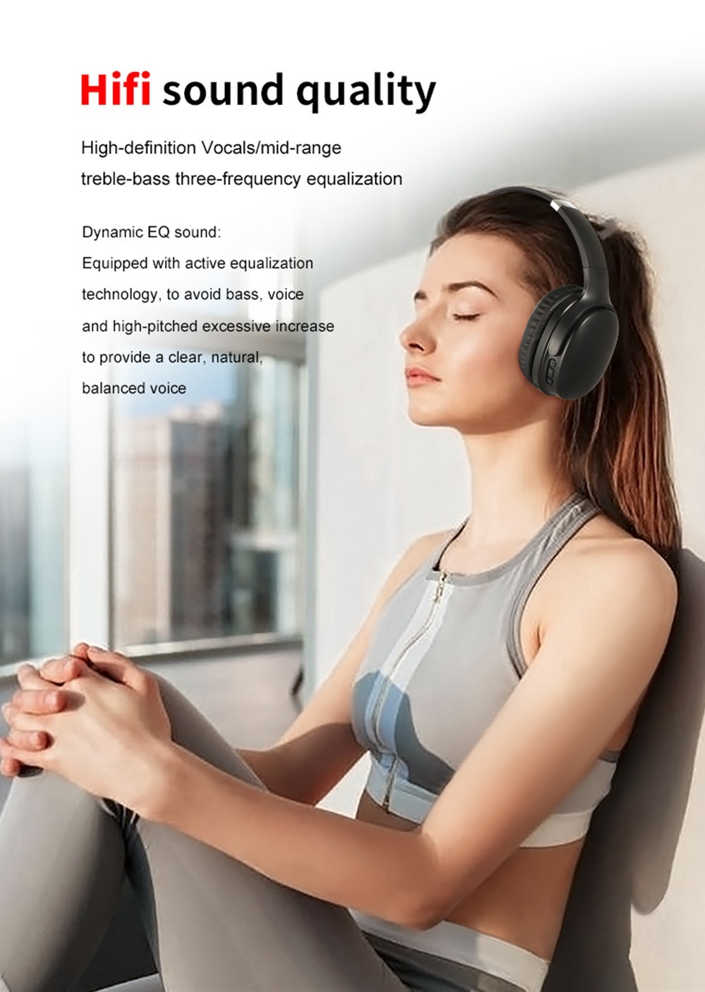 SODO SD-1011 Double Bass Smart Bluetooth Headset HiFi Sound, Bluetooth 5.1, Adjustable Tie - Blue -Headphones & Earphones shop SODO SD 1011 Double Bass Smart Bluetooth Headset Blue 518966 2