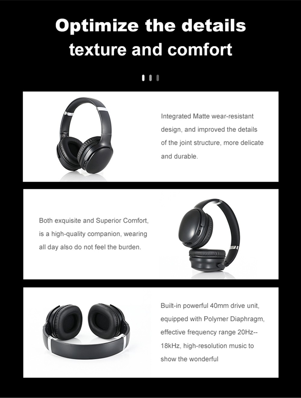 SODO SD-1011 Double Bass Smart Bluetooth Headset HiFi Sound, Bluetooth 5.1, Adjustable Tie - Pink -Headphones & Earphones shop SODO SD 1011 Double Bass Smart Bluetooth Headset Pink 518965 1