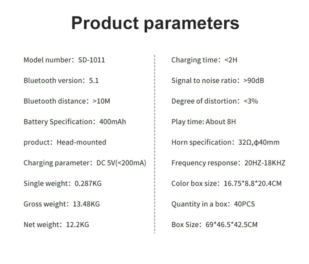 SODO SD-1011 Double Bass Smart Bluetooth Headset HiFi Sound, Bluetooth 5.1, Adjustable Tie - Pink -Headphones & Earphones shop SODO SD 1011 Double Bass Smart Bluetooth Headset Pink 518965 9