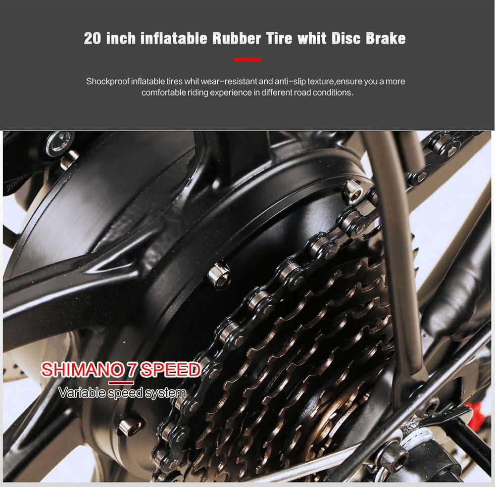 Samebike 20LVXD30 Portable Folding Smart Electric Moped Bike 350W Motor 35km/h Max Speed 20 Inch Tire - Black 29 Samebike 20LVXD30 Portable Folding Smart Electric Moped Bike 350W Motor 35km/h Max Speed 20 Inch Tire - Black -rockbros-shop Samebike 20LVXD30 Folding Electric Moped Bike Black 519001 15