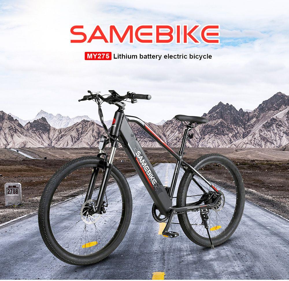 Samebike MY275 10.4Ah 500W Motor 48V 27.5inch Electric Bike 20mph Top Speed 80km Mileage Range 150kg Load - White 14 Samebike MY275 10.4Ah 500W Motor 48V 27.5inch Electric Bike 20mph Top Speed 80km Mileage Range 150kg Load - White -rockbros-shop Samebike MY275 10 4Ah 500W Motor 48V 27 5inch Electric Bike White 519008 0