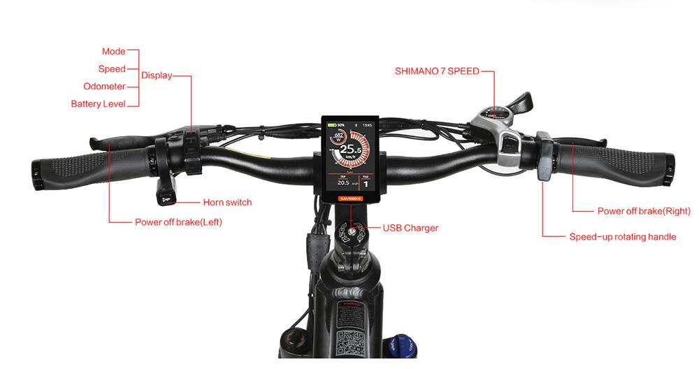 Samebike MY275 10.4Ah 500W Motor 48V 27.5inch Electric Bike 20mph Top Speed 80km Mileage Range 150kg Load - White 26 Samebike MY275 10.4Ah 500W Motor 48V 27.5inch Electric Bike 20mph Top Speed 80km Mileage Range 150kg Load - White -rockbros-shop Samebike MY275 10 4Ah 500W Motor 48V 27 5inch Electric Bike White 519008 12